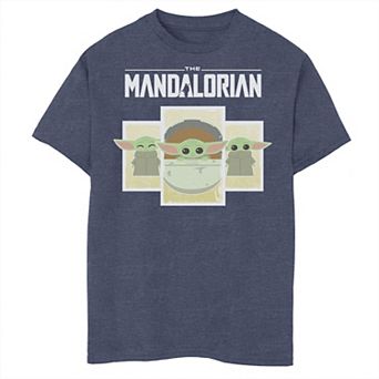 Boys 6-20 Star Wars The Mandalorian The Child aka Baby Yoda Cartoon Panels Graphic Tee