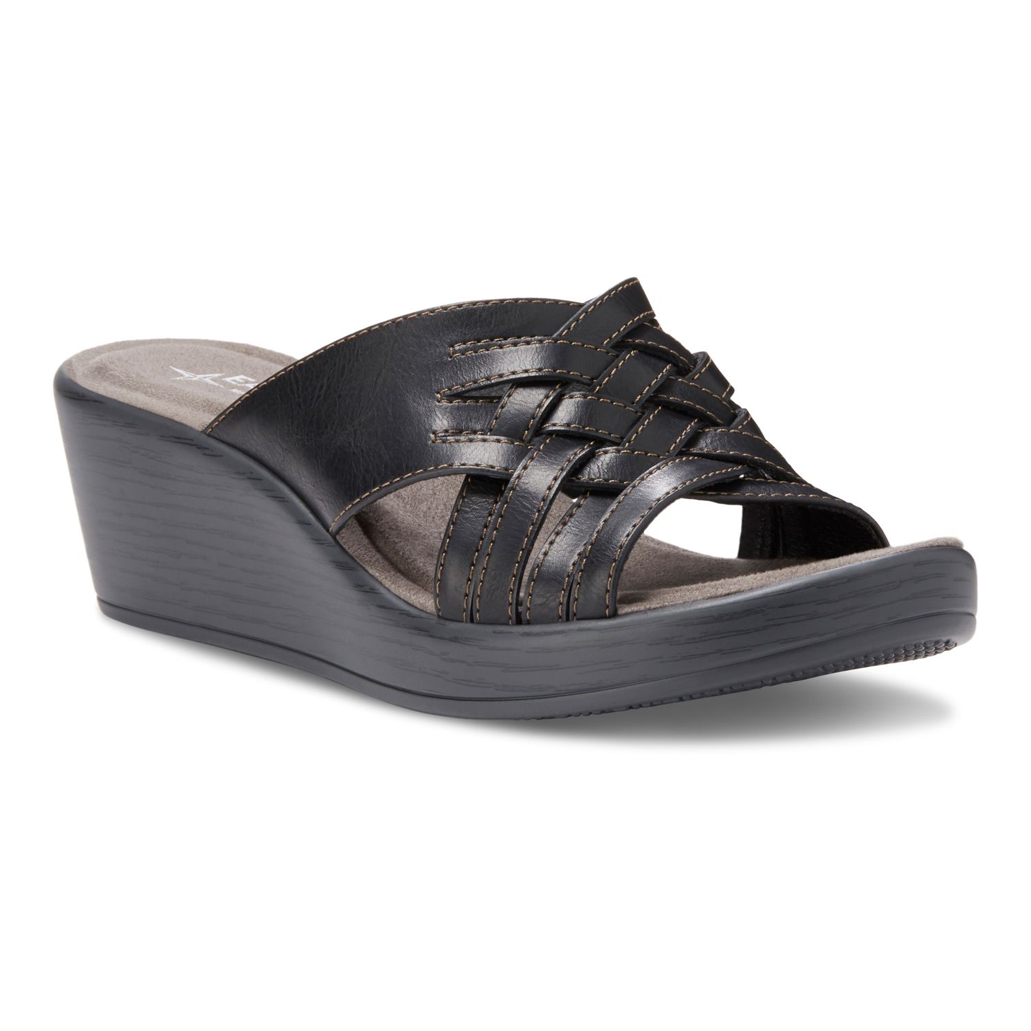 womens gray wedge sandals