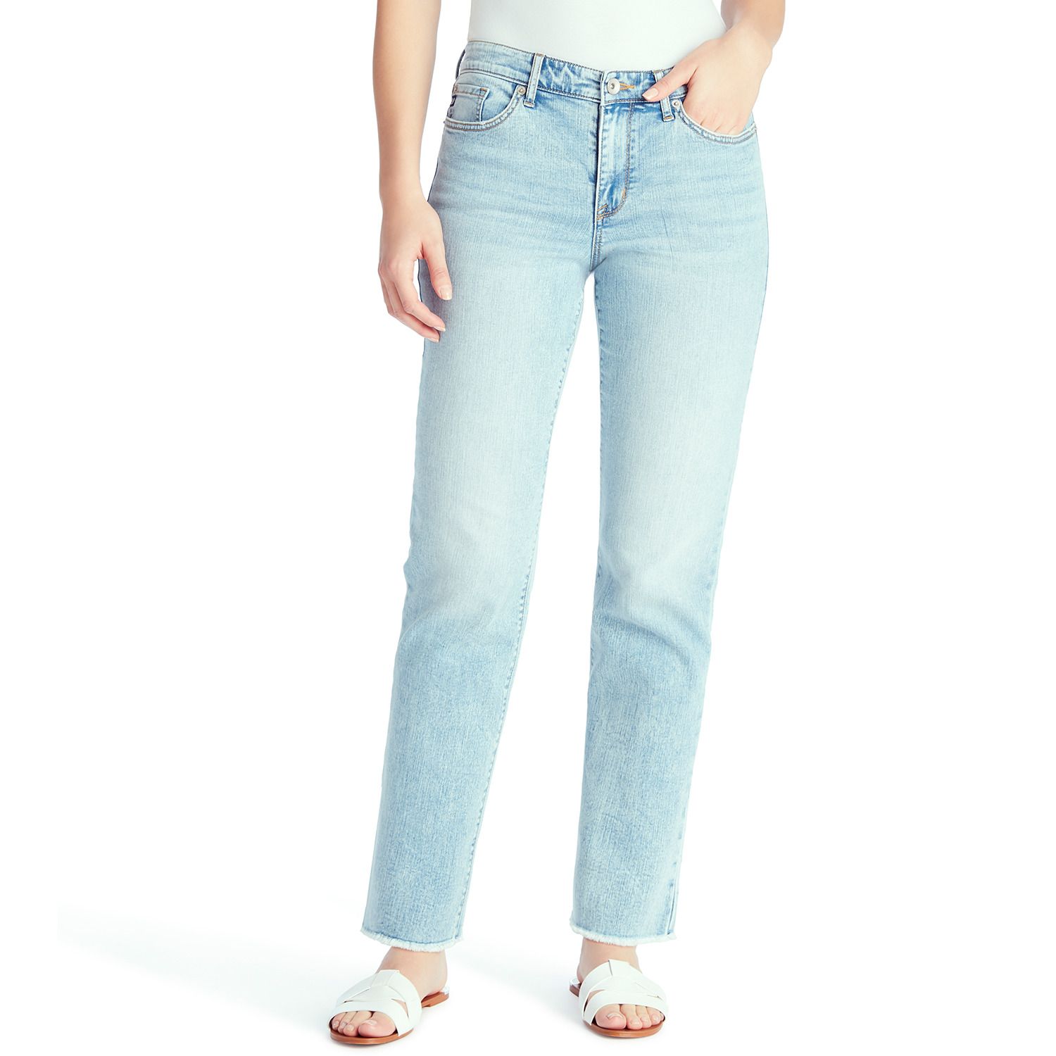 chaps denim straight fit jeans