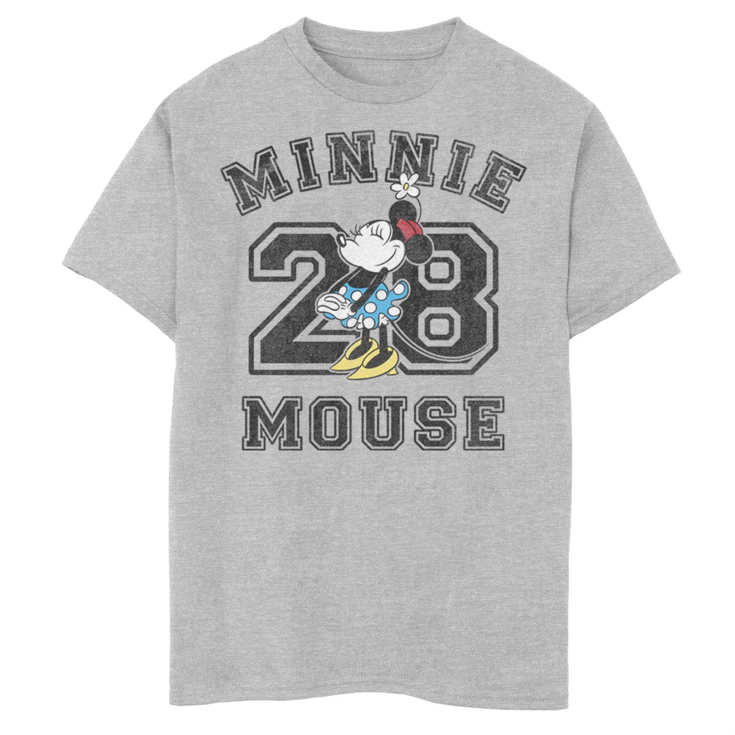 Image for Disney 's Minnie Mouse Boys 8-20 Varsity #28 Portrait Graphic Tee at Kohl's.