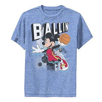 Disney's Mickey Mouse Boys 8-20 Ballin' Portrait Performance Graphic Tee