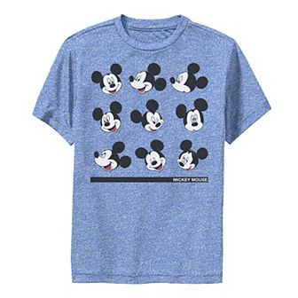 Disney's Mickey Mouse Boys 8-20 Different Face Of Mickey Performance Graphic Tee