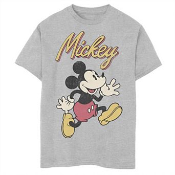 Disney's Mickey Mouse & Friends Boys 6-20 Mickey Classic Run Portrait Graphic Tee