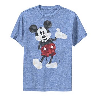 Disney's Mickey Mouse Boys 8-20 Poly Mickey Portrait Performance Graphic Tee