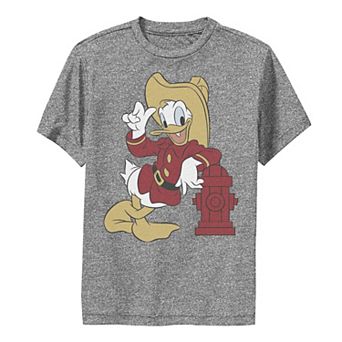 Disney's Donald Duck Boys 8-20 Firefighter Outfit Performance Graphic Tee