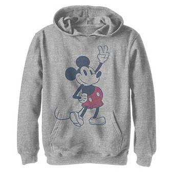Disney's Mickey Mouse & Friends Boys 8-20 Mickey Mouse Plaid Shorts Pullover Graphic Hoodie