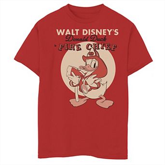 Disney's Donald Duck Boys 8-20 Fire Chief Graphic Tee
