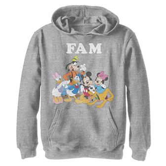 Disney's Mickey Mouse & Friends Boys 8-20 Group Shot Fam Pullover Graphic Hoodie