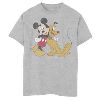 Disney's Mickey Mouse Boys 8-20 And Pluto Classic Friends Graphic Tee