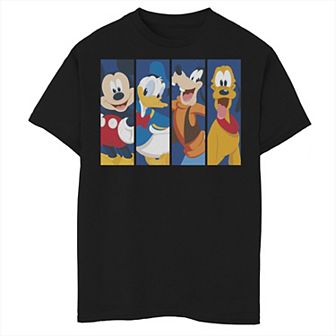 Disney's Mickey Mouse Boys 8-20 Bro Time Panels Graphic Tee
