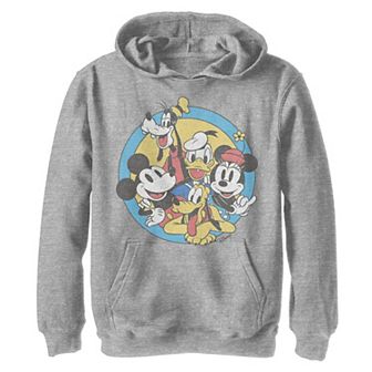 Disney's Mickey Mouse & Friends Boys 8-20 Retro Group Shot Pullover Graphic Hoodie