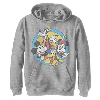 Disney's Mickey Mouse & Friends Boys 8-20 Retro Group Shot Pullover Graphic Hoodie