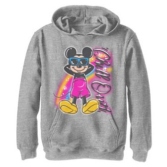 Disney's Mickey Mouse & Friends Boys 8-20 Mickey Relaxing Airbrush Pullover Graphic Hoodie