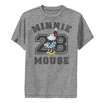 Disney's Minnie Mouse Boys 8-20 Varsity #28 Portrait Performance Graphic Tee