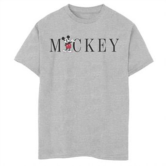 Disney's Mickey Mouse & Friends Boys 8-20 Mickey Mouse Simple Text Graphic Tee