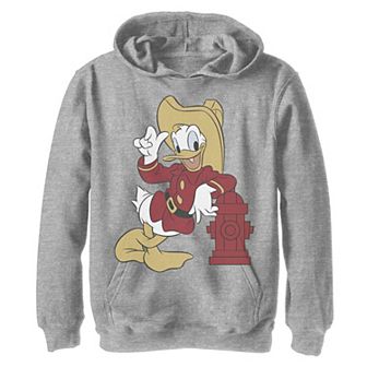 Disney's Donald Duck Boys 8-20 Firefighter Outfit Pullover Graphic Hoodie