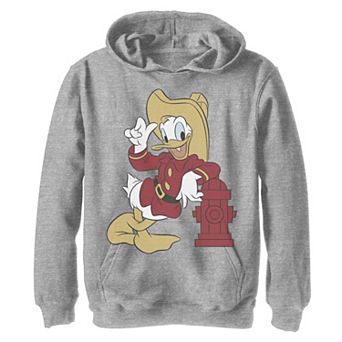 Disney's Donald Duck Boys 8-20 Firefighter Outfit Pullover Graphic Hoodie