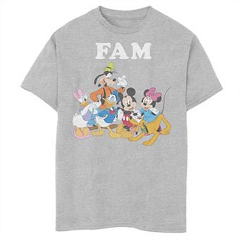 Disney's Mickey Mouse & Friends Boys 8-20 Group Shot Fam Graphic Tee