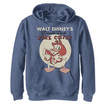 Disney's Donald Duck Boys 8-20 Fire Chief Pullover Graphic Hoodie