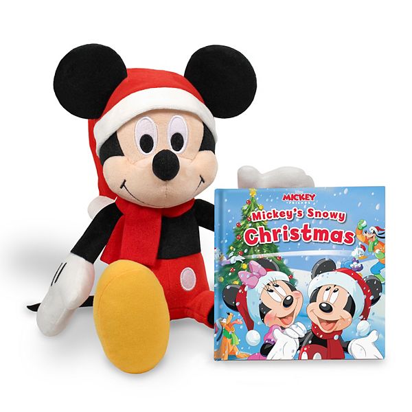 Kohls Disney Holiday Mickey Mouse 12 Inch Plush Doll With Book Christmas for sale online 