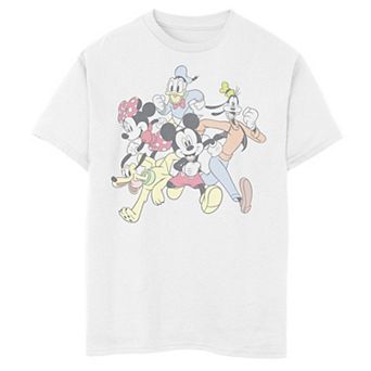 Disney's Mickey Mouse & Friends Boys 8-20 Group Shot Running Portrait Tee