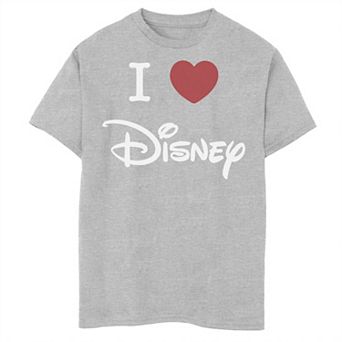 Disney's Boys 8-20 I Love Disney Heart Logo Tee