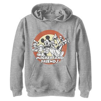 Disney's Mickey Mouse & Friends Boys 8-20 Group Shot Retro Circle Fleece