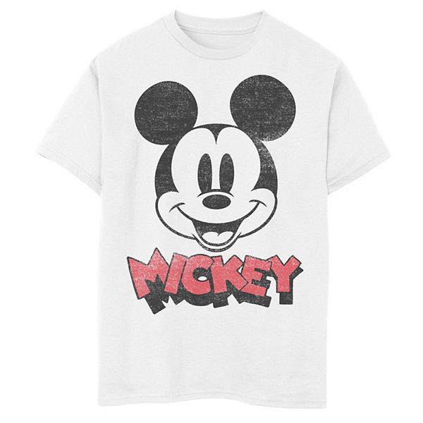 Disney's Mickey Mouse & Friends Boys 8-20 Mickey Big Face Logo Tee