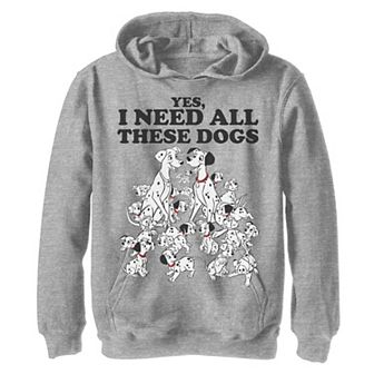 Disney's 101 Dalmatians Boys 8-20 Yes I Need All These Dogs Fleece