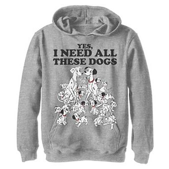 Disney's 101 Dalmatians Boys 8-20 Yes I Need All These Dogs Fleece