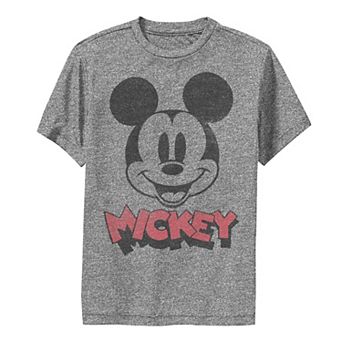 Disney's Mickey Mouse & Friends Boys 6-20 Mickey Big Face Logo Tee