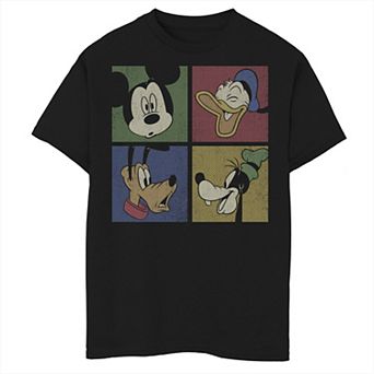 Disney's Mickey Mouse & Friends Boys 8-20 Classic Group Comic Panels Tee