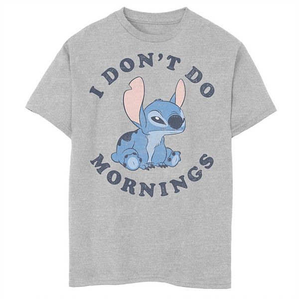 Disney's Lilo & Stitch Boys 8-20 I Don't Do Mornings Tee