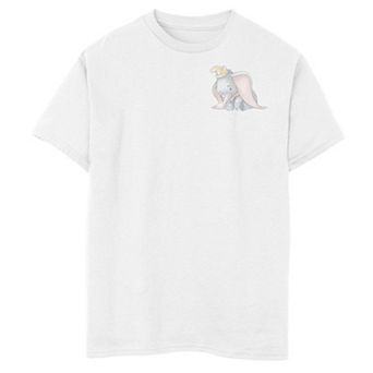 Disney's Dumbo Boys 8-20 Cute Left Chest Vintage Tee