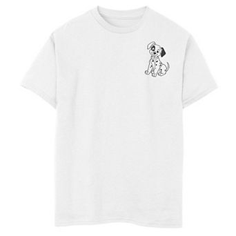 Disney's 101 Dalmatians Boys 6-20 Patch Left Chest Tee
