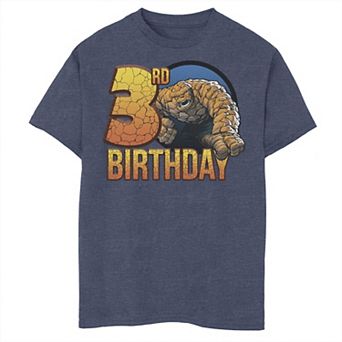 Boys 8-20 Marvel Fantastic Four The Thing 3rd Birthday Graphic Tee