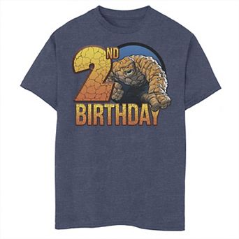 Boys 8-20 Marvel Fantastic Four The Thing 2nd Birthday Graphic Tee