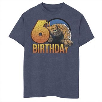 Boys 8-20 Marvel Fantastic Four The Thing 6th Birthday Graphic Tee