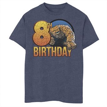 Boys 8-20 Marvel Fantastic Four The Thing 8th Birthday Graphic Tee