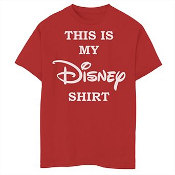 Disney's Boys 8-20 This Is My Disney Shirt Chest Logo Tee