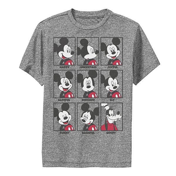 Disney's Mickey Mouse Boys 8-20 Emotions Goofy Smile Tee