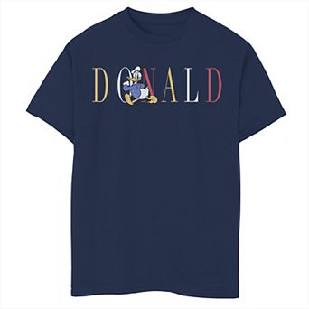 Disney's Donald Duck Boys 6-20 Est. 1934 Donald Colorful Text Tee