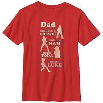Boys 6-20 Star Wars Dad You Are As Strong As Graphic Tee