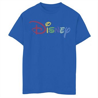 Disney's Boys 6-20 Rainbow Logo Tee