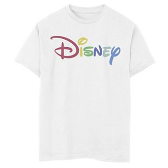Disney's Boys 6-20 Rainbow Logo Tee