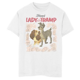 Disney's Lady & The Tramp Boys 6-20 Vintage Cover Tee
