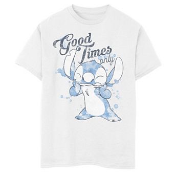 Disney's Lilo & Stitch Boys 8-20 Good Times Only Splatter Portrait Tee