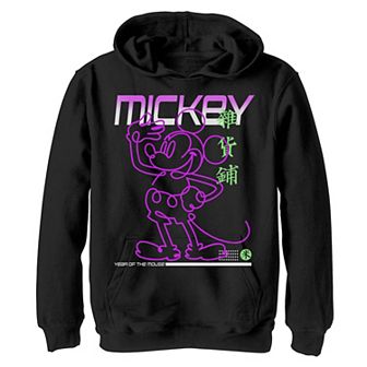 Disney's Mickey Mouse Boys 8-20 Year Of The Mouse Neon Fleece
