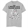 Disney's 101 Dalmatians Boys 8-20 Yes I Need All These Dogs Tee