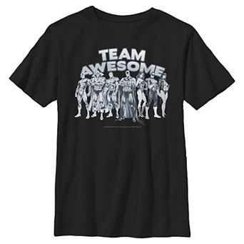 Boys 8-20 Justice League Awe Some Team Graphic Tee
